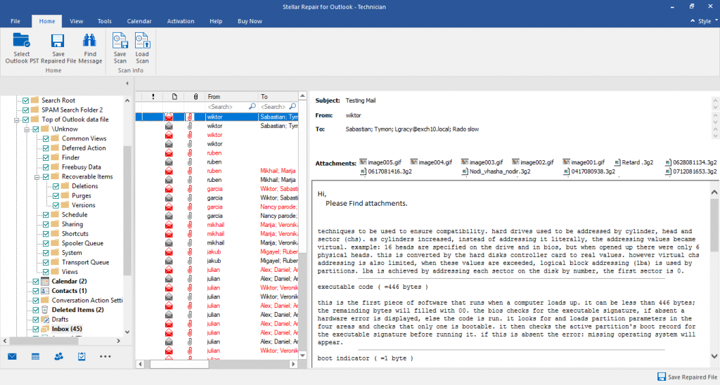 Outlook subfolders missing