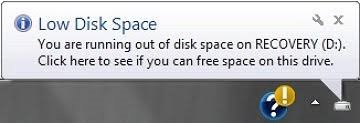 Low Disk Space