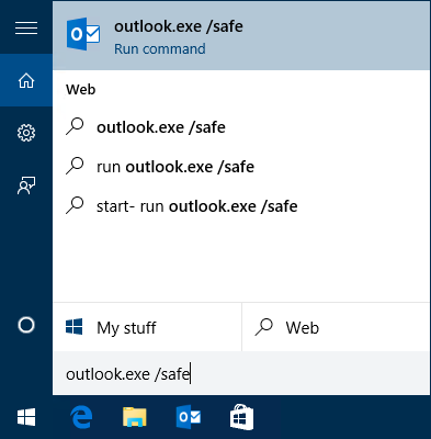 Outlook Not Implemented