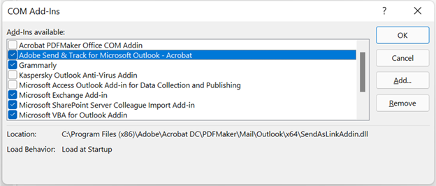 COM Add-ins 