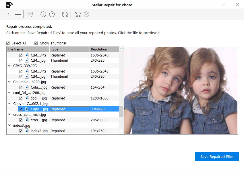 Stellar Repair for Photo- Preview