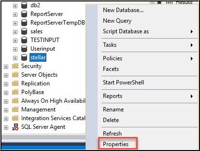 Database Properties