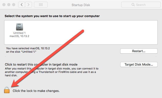 Select Start-up Disk