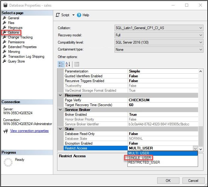 SQL Server error 823