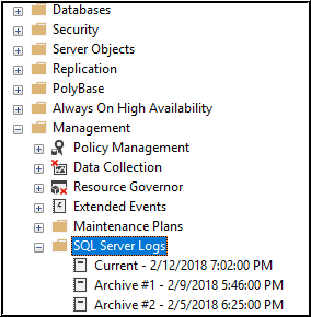 sql server logs