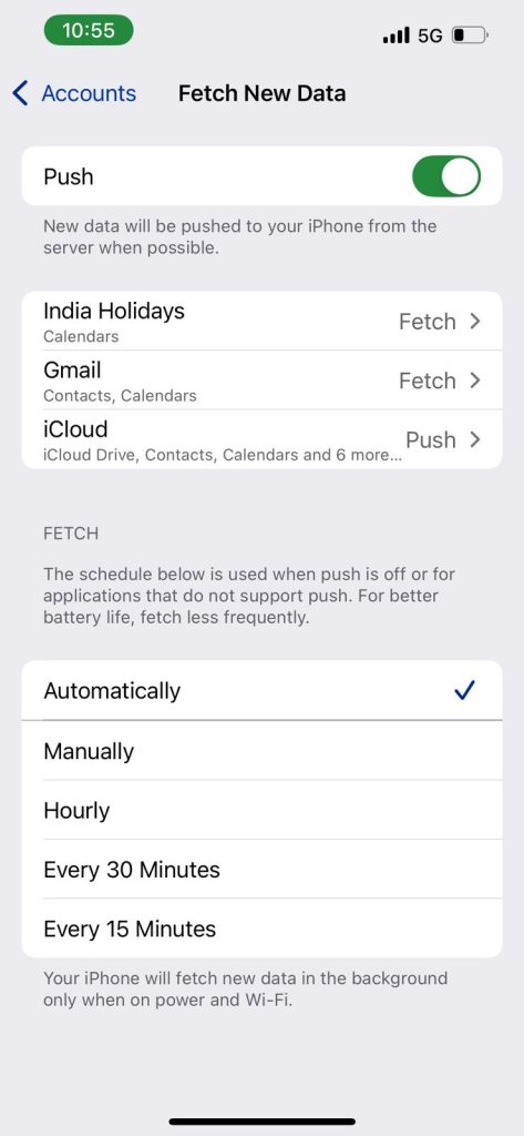 Fetch new data