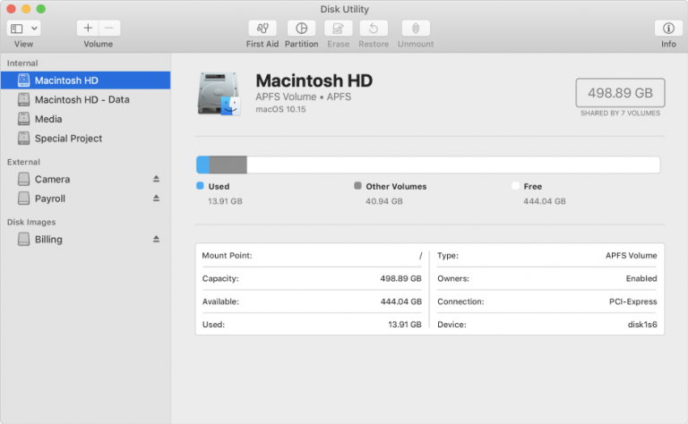 run disk aid from recovery
