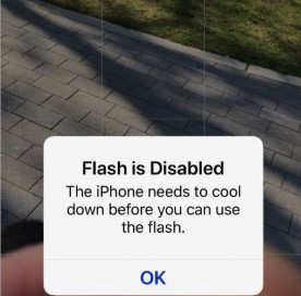 Overheating Error in iPhone