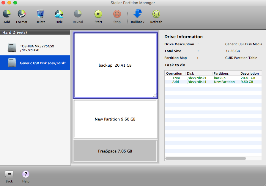 Stellar Partition Manager - Resize Partition