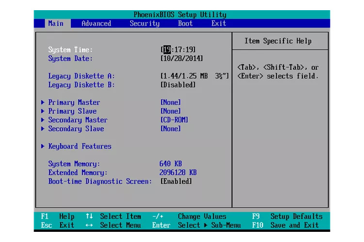 BIOS Windows