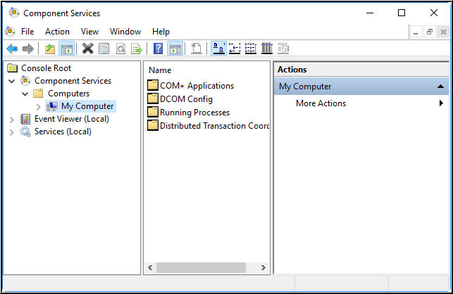 Changing Component Services Settings