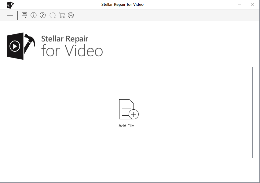 Stellar Repair for Video - Add File