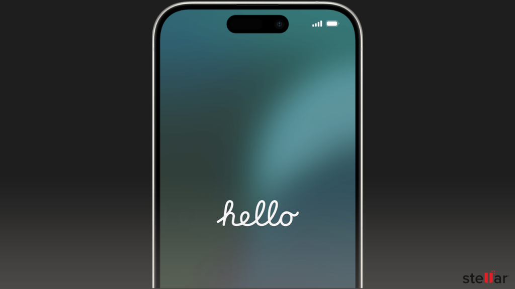 Welcome Screen of an iPhone
