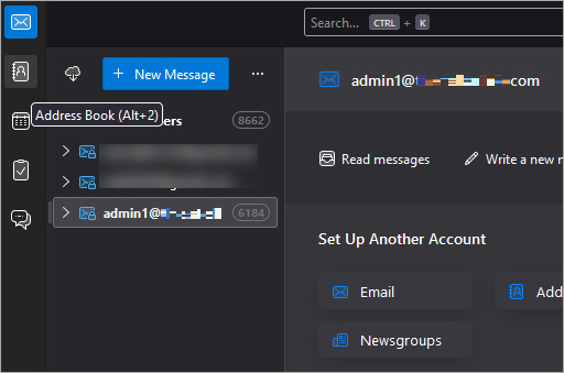 Click on the Address Book icon