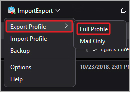Click on ImportExportTools