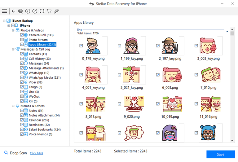 Preview and select your files