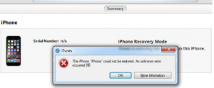 iTunes Error 9