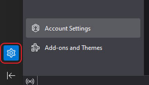 Click on Account Settings