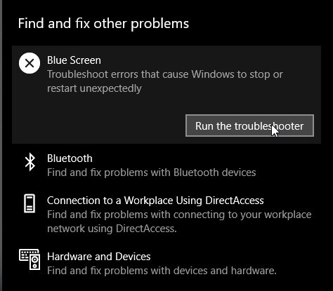 fix bsod