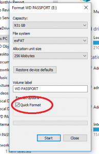 How to format wd my passport for mac