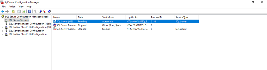 click&nbsp;SQL Server Services