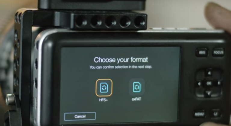 Format Blackmagic Pocket Cinema