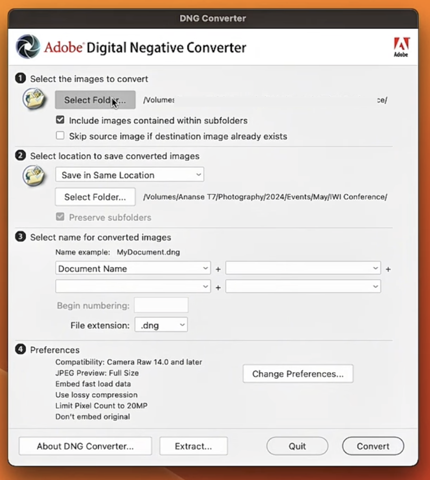 Adobe DNG Converter