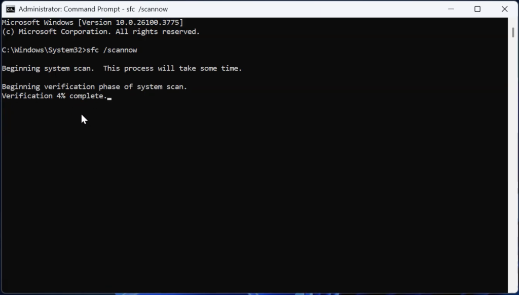 Command Prompt window