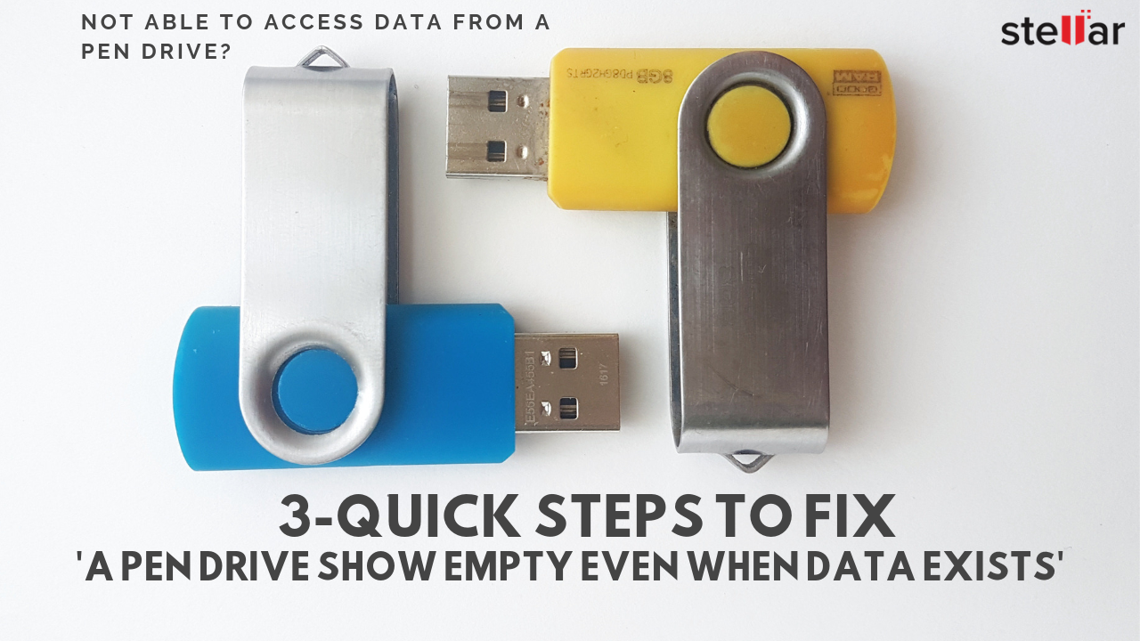 To Fix USB Pen Drive Shows Empty When Data Exists Within