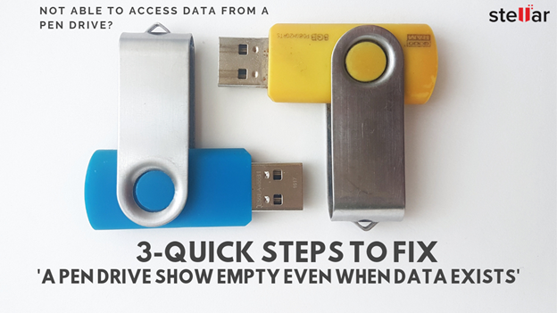 How to fix USB pen drive shows empty even when data exists