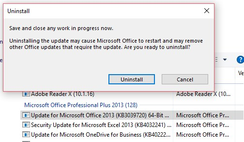 uninstall damaged and corrupt Windows update to fix 0x800705b4 error
