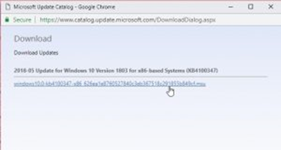 Install Updates Manually From Windows Update Catalog