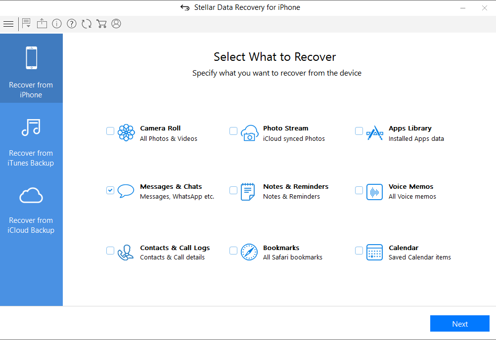 Stellar Data Recovery for iPhone