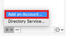 Click on Add an Account