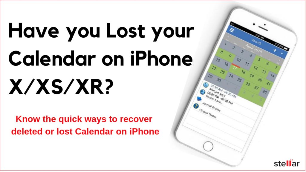 How to Recover lost Calendar on iPhone