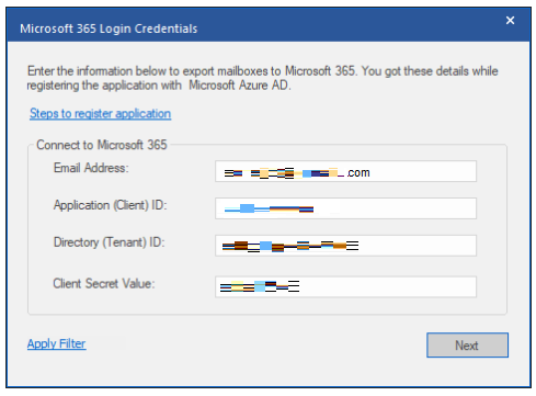 Microsoft 365 Login Credential window