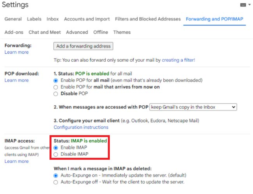 Click Save Changes