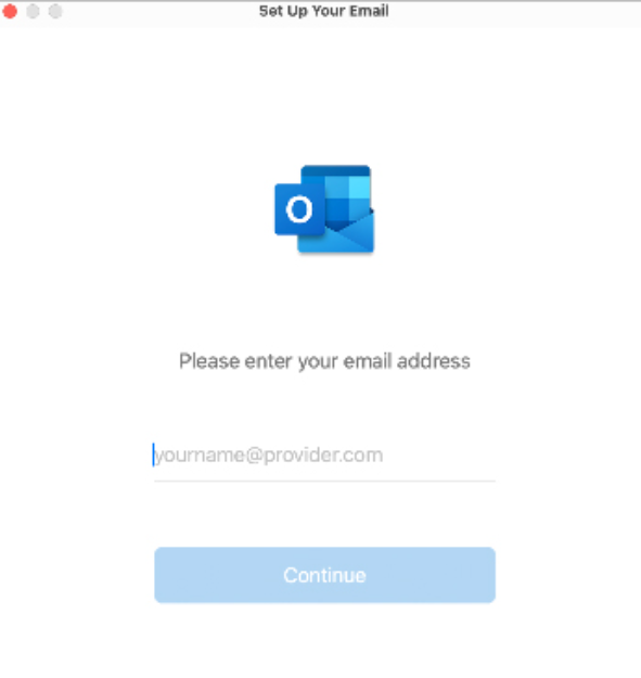 Set Up Your Email wizard