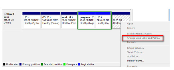 Partition is in a Hidden State