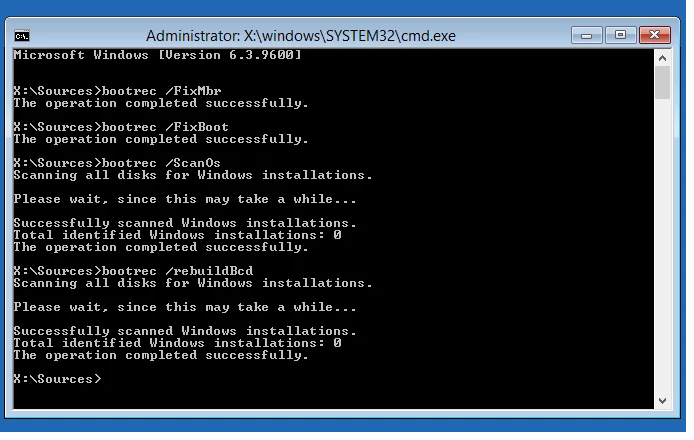 windows nt error loading operativsystem
