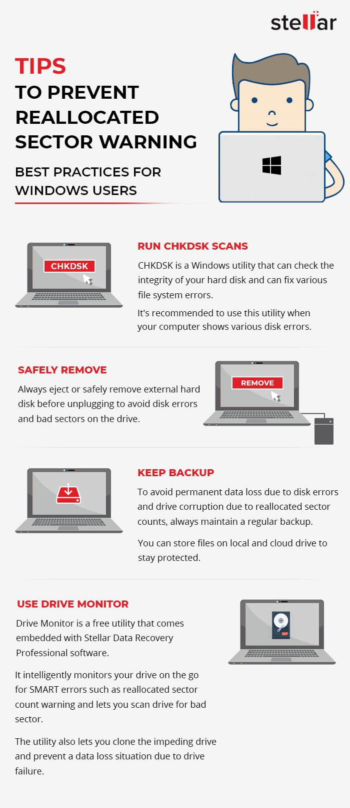 TIPS TO PREVENT REALLOCATED SECTOR WARNING