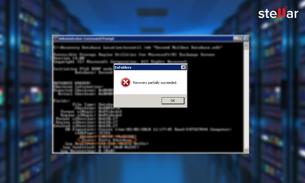 Error Public folder restore partially succeeded