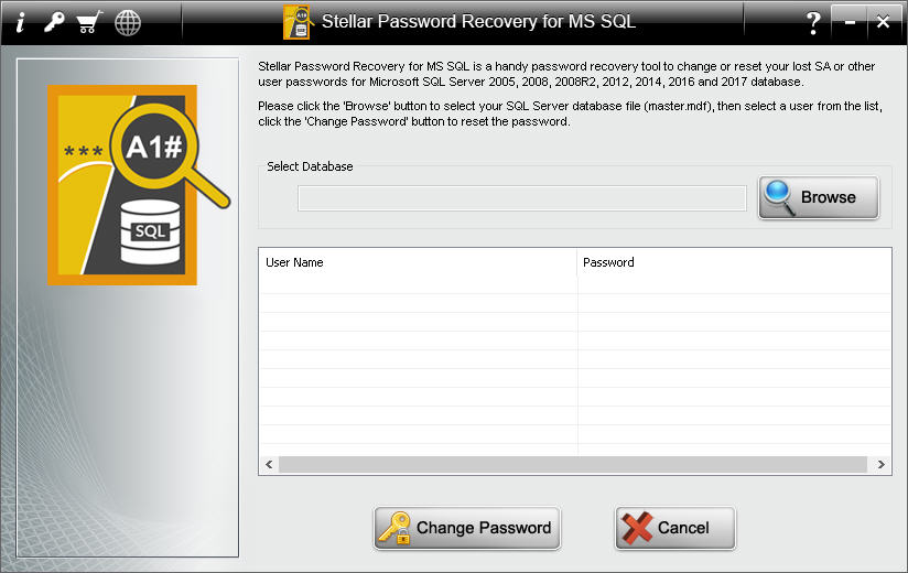 SQL password recovery 