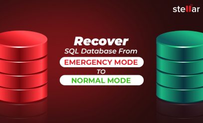 SQL database from emergency mode to normal mode