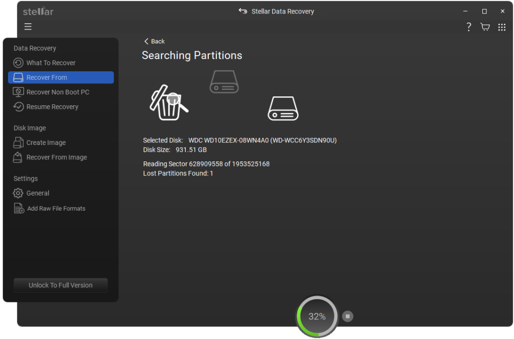 Searching Partitions