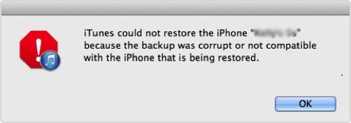 iTunes could not restore the iPhone