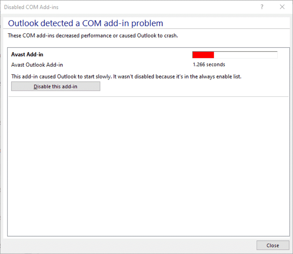 Disable CoM Add-ins