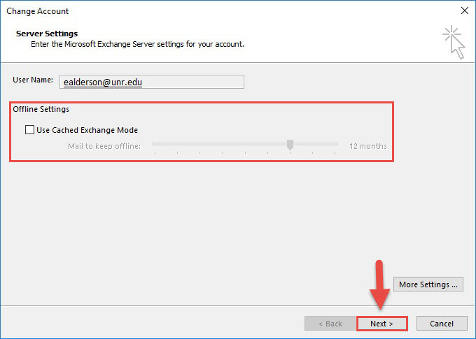 Cached Exchange Mode verwenden