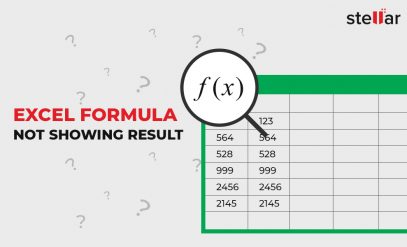 excel formula not showing result