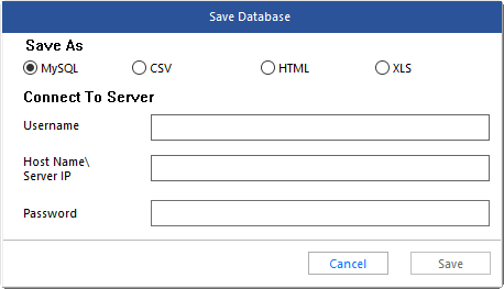 User entering login information and clicking 'Save' button to proceed with the process